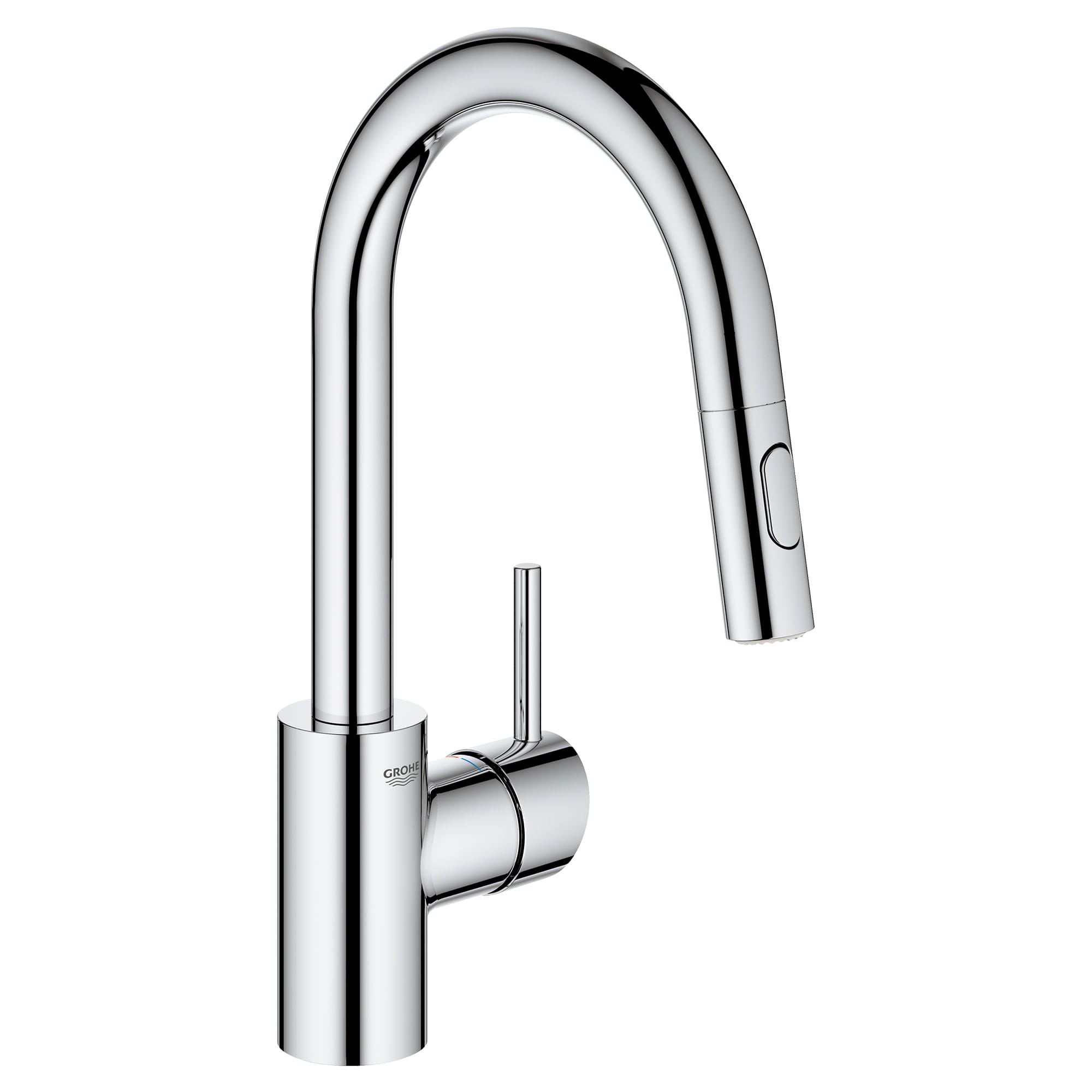 Single Handle Pull Down Bar Faucet 175 GPM GROHE CHROME